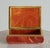 Hand Painted Italian Carved Alabaster Box With Brass Trim, Mid Century For Sale In Salt Lake City - Image 6 of 8