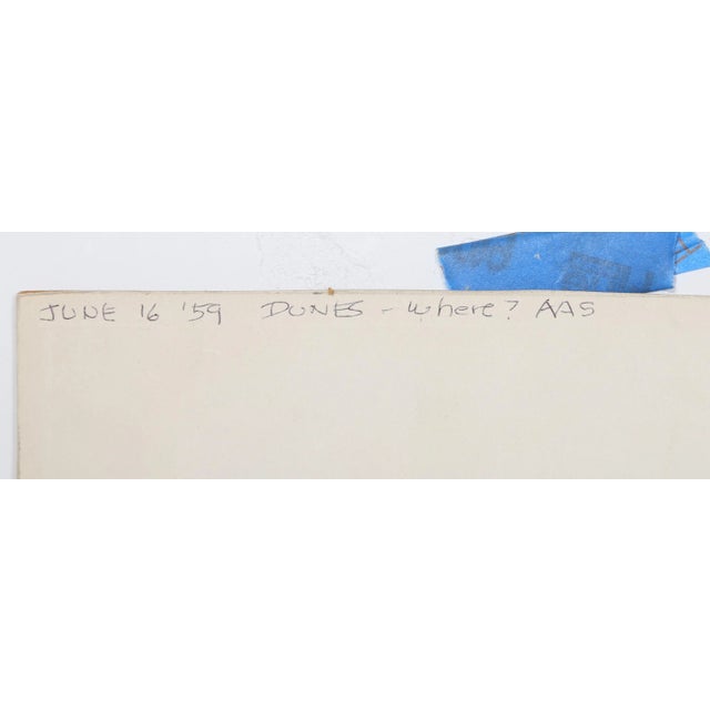 Artist: Eve Nethercott, American (1925 - 2015) Title: Beach Dunes (P2.58) Year: 1959 Medium: Watercolor on Paper Image...