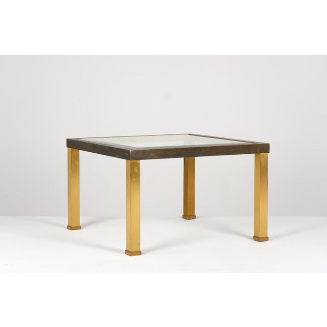 Gold Vintage Side Table by Guy Lefevre for Jansen, 1970 For Sale - Image 8 of 8