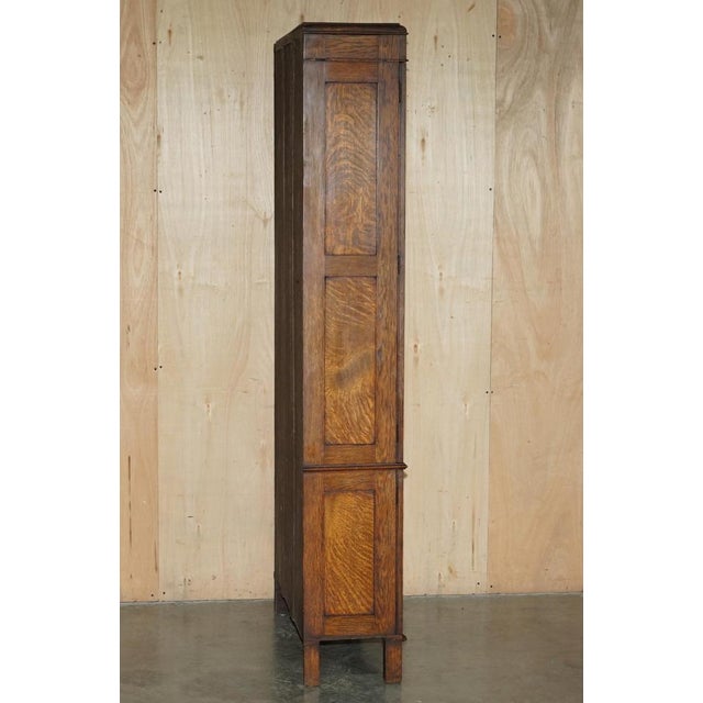 Antique English Astral Glazed Display Cabinet from Roberts, 1900s For Sale - Image 11 of 18