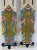 Blue Pair of Indonesian Carved and Painted Plaques For Sale - Image 8 of 9