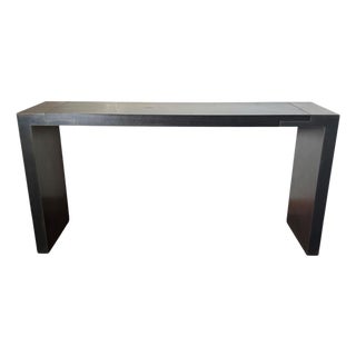 Christian Liaigre Iron and Oak Console For Sale