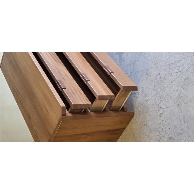 Elm Chest of Drawers by Luigi Gorgoni, 1970s For Sale - Image 10 of 14