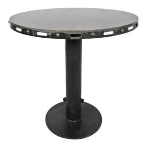 Vintage Iron Gunmetal Bistro Table