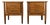 Pair Mid Century Modern Nightstands by Milo Baughman for Drexel For Sale