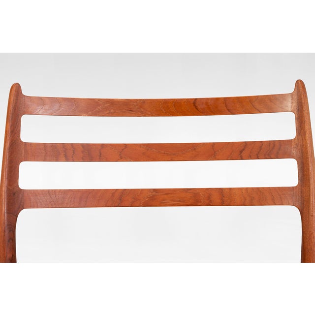 Mid-Century Modern Model 78 Dining Chairs by Niels Otto Møller for J.L. Møller Mobelfabrik, Denmark, 1950s, Set of 2 For Sale - Image 3 of 5