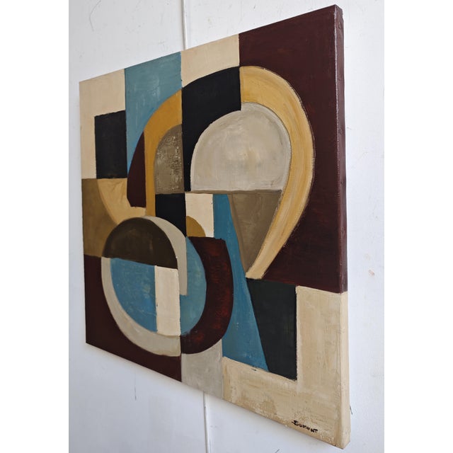 Zone De Rencontre, Geometric Abstract, Framed by Sophie Dumont For Sale - Image 4 of 8