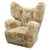 Art Deco Wingback Lounge Chair in Honey Skandilock Sheepskin, 1930s For Sale - Image 10 of 10