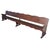 Brown 20th Century Monumental Church Walnut Bench Settee, Restored For Sale - Image 8 of 8
