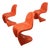 Vintage Herman Miller Verner Panton Chairs in Orange — Set of 3 For Sale