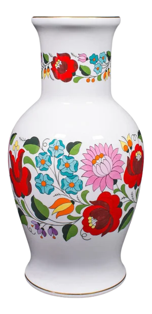 1980s Large Vintage Hungarian Ceramic Flower Vase