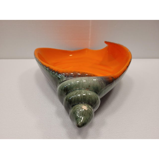 Orange Snail Tray in Vallauris Ceramics, France, 1960s For Sale - Image 8 of 16