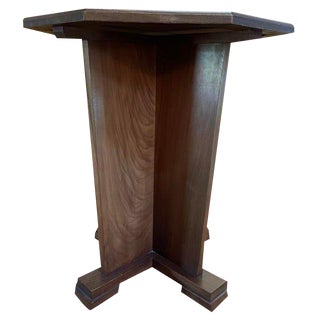 Art Deco Period Pedestal Table in Mahogany For Sale