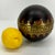 French Antique Bowling Ball With Brass Decoration