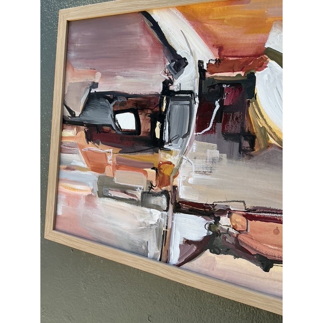 Late 20th Century Vintage Original Abstract Oil on Canvas For Sale - Image 5 of 12