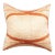 Studio Variously Organic Hand-Dyed Orange & Neutral Base Shibori Silk Arc Coral Pillow For Sale
