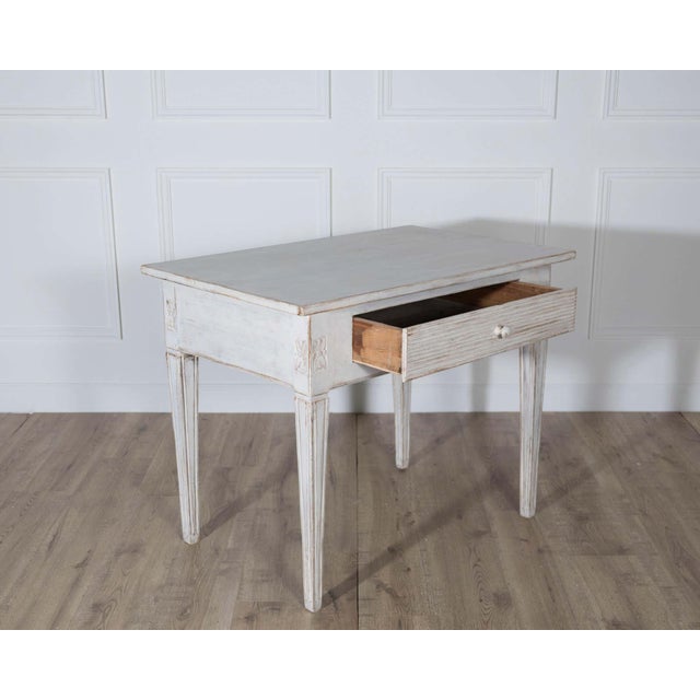 19th Century Swedish Gustavian Style Painted Table, circa 1850 For Sale - Image 5 of 9