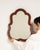 19th Century 19th Century France Brown Wood Mirror For Sale - Image 5 of 8