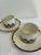 Vintage Pickard Ensemble Burgundy Gold Cups & Saucers - 8 pcs For Sale - Image 9 of 11