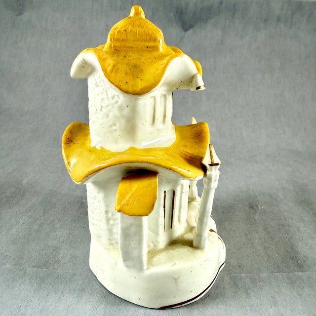 Victorian Staffordshire Thatched Roof Cottage Pastille Burner For Sale - Image 3 of 12