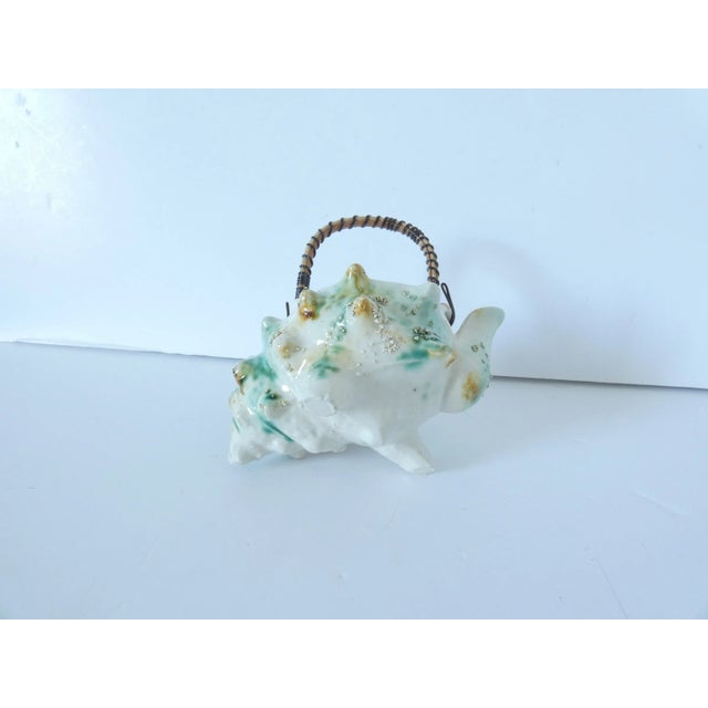 Ceramic 1960s French Vintage Barbotine Tea Pot For Sale - Image 7 of 8