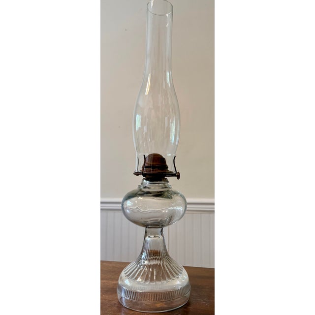 Mid 20th Century Hurricane Lantern With Eagle Burner For Sale - Image 9 of 12