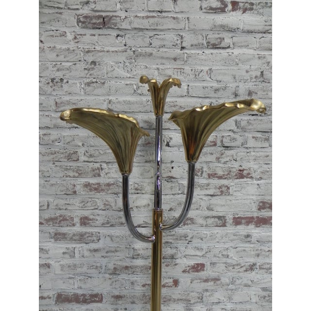 Vintage Italian Calla Lily Floor Lamp For Sale - Image 6 of 18