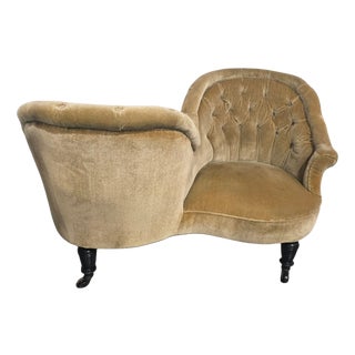 Victorian Conversation Sofa, 1880s For Sale
