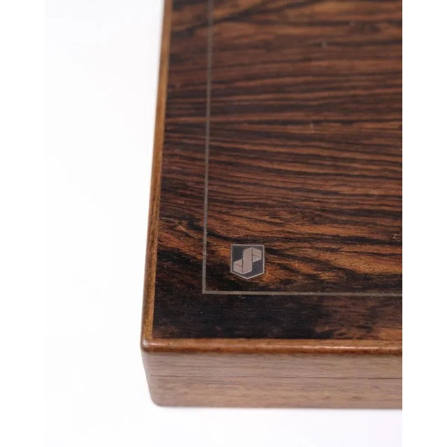 Provinsbanken Storage Box in Rosewood with Silver Inlay, 1960s For Sale - Image 3 of 13