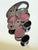 Vintage Mid Century Modern Sterling Silver Rhodochrosite Black Onyx Brooch 1960s For Sale In New York - Image 6 of 9