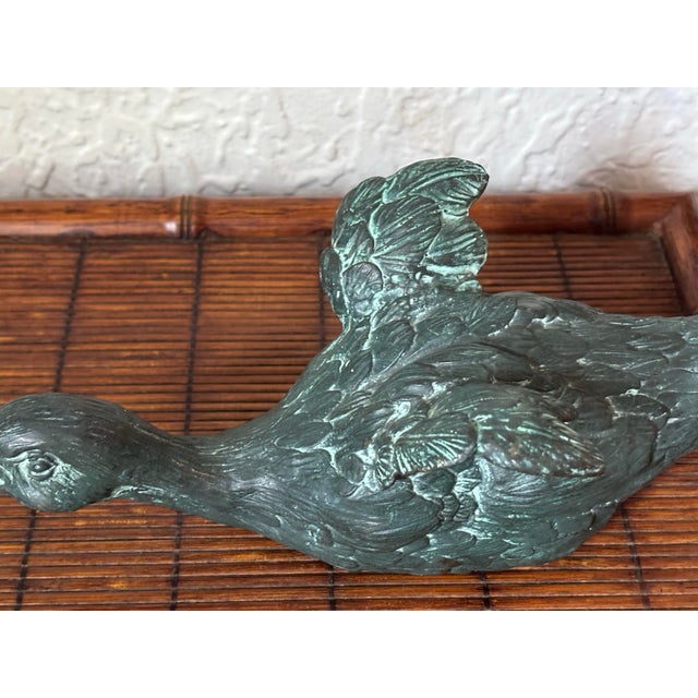 1980s Copper Verdigris Duckling Fountainhead For Sale - Image 4 of 10