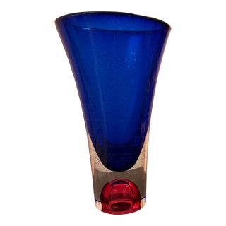 Kosta Boda Vase (Numbered & Signed by Goran Warf)) For Sale
