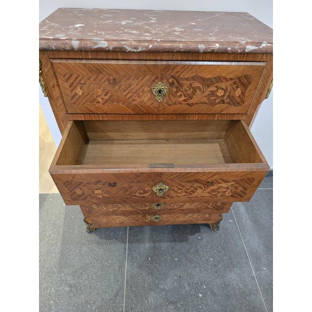 Louis XV Style Marquetry Chiffonier For Sale - Image 16 of 18