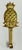 Vintage brass pineapple motif wall hook. Patina. Hole for hanging. No hardware.