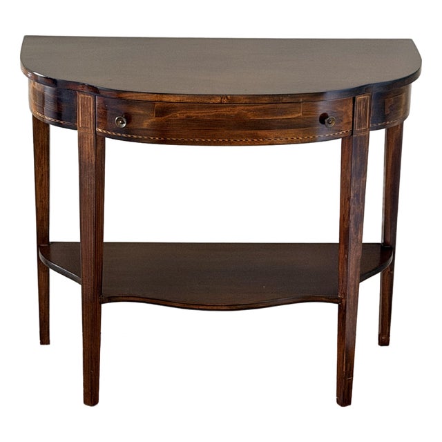 Petite Demilune Table by Mersman Furniture For Sale