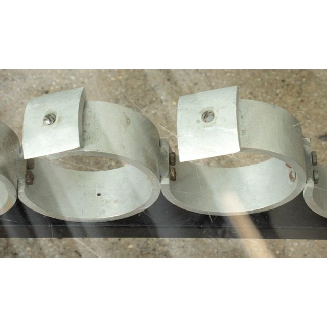 Contemporary Paula Meizner "24 in a Square" Glass-Top Low Table For Sale - Image 3 of 12