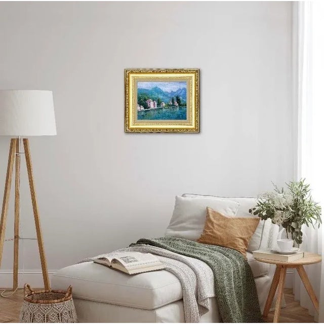 Original oil painting of Lake Como, Italy. 10x8 Title: Lake Como, Italy Oil on linen panel Signed: Haas Unframed. Frames...