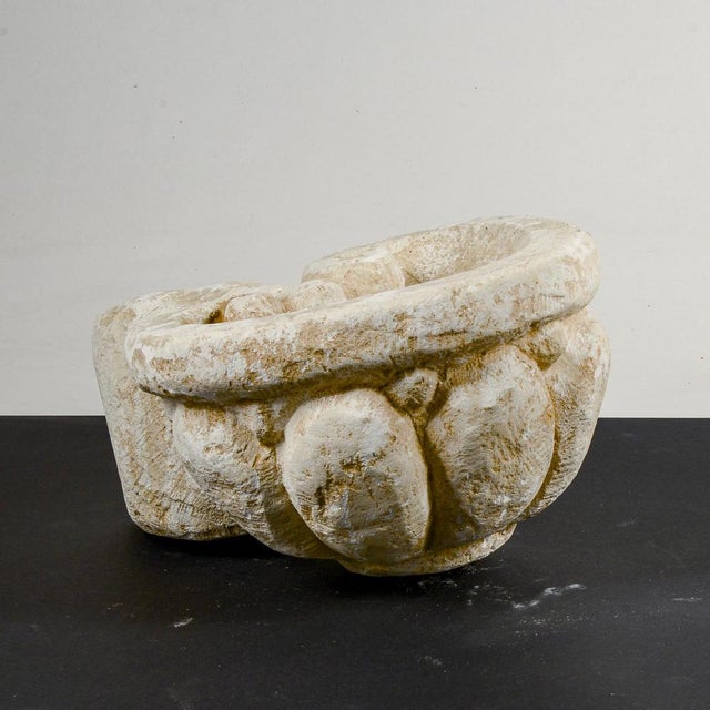 Beige Conchiglia-Shaped Tray in Stone For Sale - Image 8 of 18