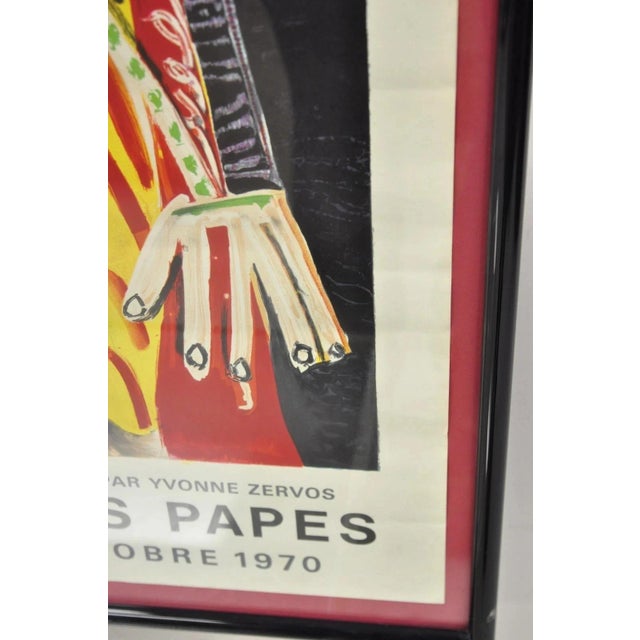 Red 70s Pablo Picasso Festival d'Avignon Au Palais Des Papes Lithograph Print Poster For Sale - Image 8 of 12