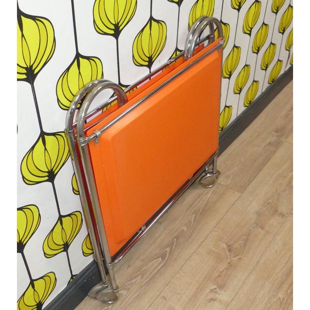 Bar Cart or Side Table in Plastic & Chrome, 1970s For Sale - Image 14 of 17