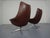 Danish Pirouette Swivel Chair in Leather by H. W. Klein for Bramin, 1960s For Sale - Image 9 of 18