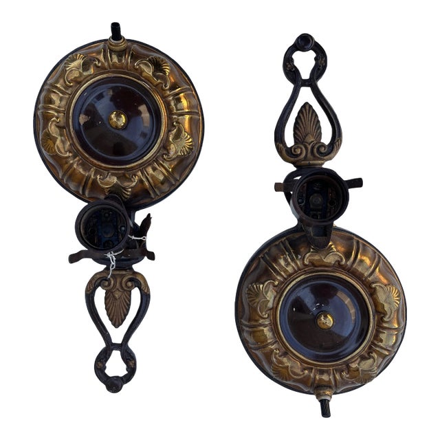 1920's Art Deco Wall Sconces - a Pair For Sale