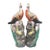 Pair of Vintage Porcelain Pheasant Figures – 20.9" Hand-Painted Bird Statues For Sale