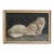 Portrait of a Pair of White Cats, Antique Original Oil Painting, Attributed to Arthur Heyer, Late 19th/Early 20th C. For Sale