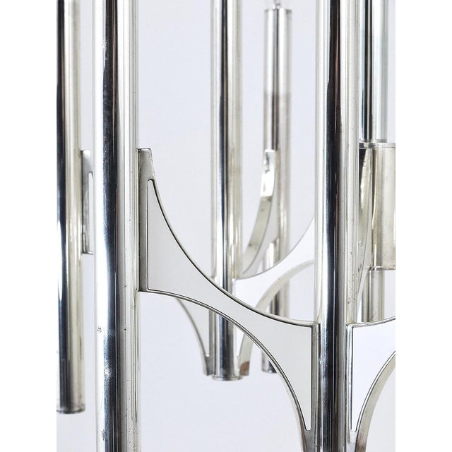 Mid-Century Italian Silver-Plated Chandelier by Gaetano Sciolari for Lightolier, 1960s For Sale - Image 13 of 18