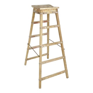 Large Wooden Stepladder For Sale