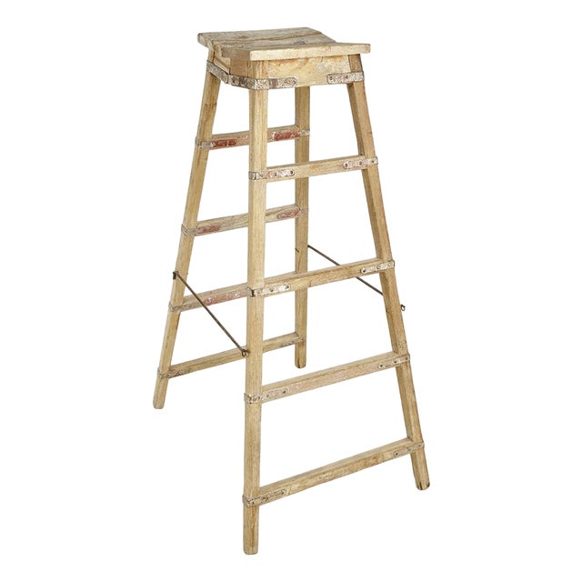 Large Wooden Stepladder For Sale