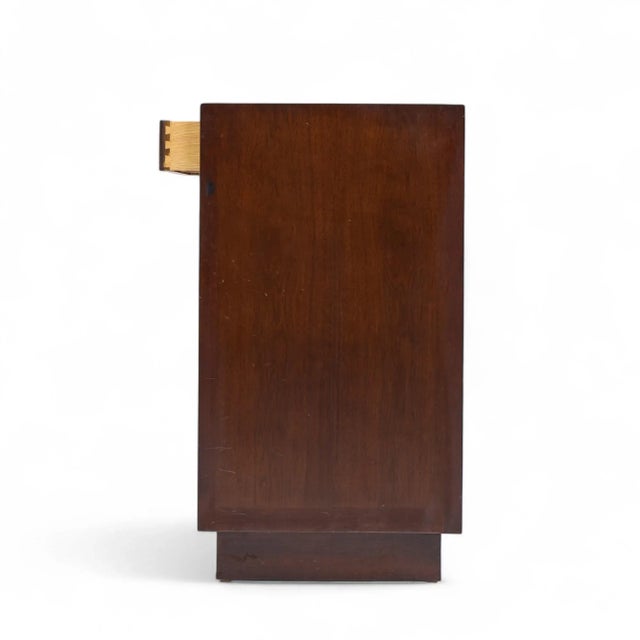 Mid 20th Century Edward Wormley for Dunbar Mid Century Basketweave Rosewood and Mahogany Credenza For Sale - Image 5 of 15