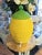 1990s Glass Yellow and Green Tropical Pineapple Beverage Dispenser For Sale In West Palm - Image 6 of 6