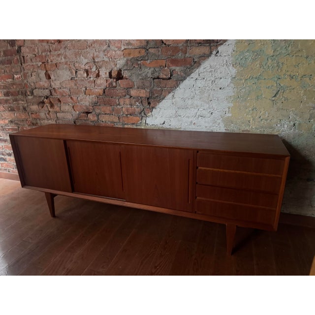 1960s Mid-Century Danish Sideboard Attributed to Knud Nielsen for Løsning Mobelfabrik For Sale - Image 9 of 12